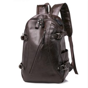 Leisure Backpack PU Large Capacity Computer Bag | ShopDecimals