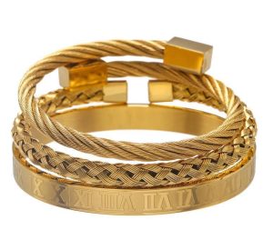 Letter Woven Square Stainless Steel Bracelet Bracelet | ShopDecimals