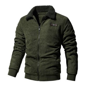 Corduroy Jacket Padded Lapel Coat Men | ShopDecimals