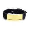 Fashion Men's Stainless Steel Silicone Strap Bracelet | ShopDecimals