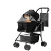 2 In 1 Folding Dog Stroller, Pet Folding Stroller, 4 Wheels Dog Cat Puppy Stroller W  Removable Travel Carrier For Small  Medium Pet | ShopDecimals
