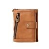Zipper V genuine Leather Wallet For Women | ShopDecimals