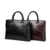 Men's Casual Crocodile Belly Pattern Briefcase | ShopDecimals