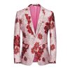 Fashion Color Personalized Stage Performance Banquet Business Casual Small Suit | ShopDecimals - Rose Red, M