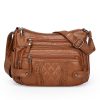 Women's Multi-pocket Soft Leather Shoulder Messenger Bag | ShopDecimals