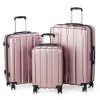 Three In One Set Of Vertical Striped Suitcase | ShopDecimals