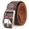One Layer Single First Cowhide Men's Leather Belt Casual Pidai Pin Buckle | ShopDecimals