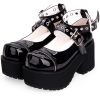 Spring Gothic Lolita shoes high-heeled round toe Sandals | ShopDecimals