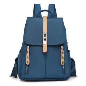Rivet Pull Head Anti-theft Lock Buckle Backpack For Women | ShopDecimals
