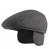 Fleece beret with ear protection Cap | ShopDecimals