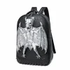 3D Fashion Bat Leather Laptop Backpack | ShopDecimals