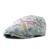 All Seasons Cotton Colour Newsboy Caps Flat Peaked Cap Girl and Women Painter Beret | ShopDecimals