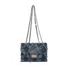 Denim Chain Flap Rhombus Shoulder Bag | ShopDecimals