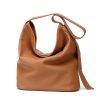 The First Layer Of Cowhide Simple All-match Bucket Bag Shoulder Messenger Leather | ShopDecimals