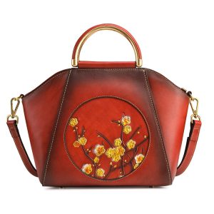 Cowhide Shoulder Bag All-match Hand Rub Color Messenger Bag Leather Handbag | ShopDecimals