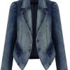 Plus Size Women's Denim Jacket Fat And Thin Long-sleeved Jacket Women | ShopDecimals