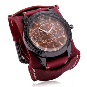 Leather Watch Personality European And American Punk Watch | ShopDecimals