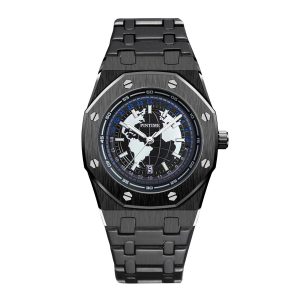 Men's Watch Waterproof Luminous Steel Strap Quartz Watch | ShopDecimals