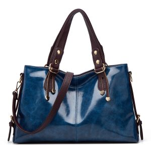 Women's Large Capacity Soft Leather Shoulder Messenger Handbag | ShopDecimals