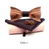 Zebra Wood Wooden Bow Tie | ShopDecimals