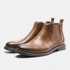 Men Boots Waterproof Leather Shoes Keep Warm | ShopDecimals