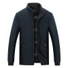 Elderly Business Casual Dad Padded Padded Jacket With Stand-up Collar | ShopDecimals