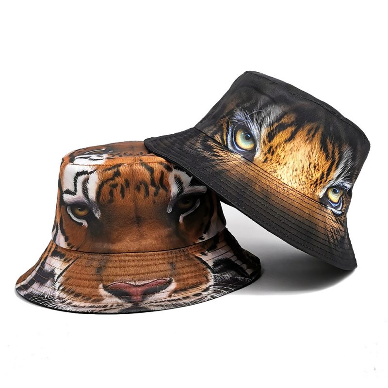 Positioning Tiger Pattern Bucket Hat | ShopDecimals
