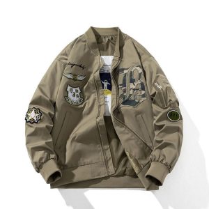Autumn And Winter Retro American Flying Jacket Fashion Brand Loose Padded Coat | ShopDecimals