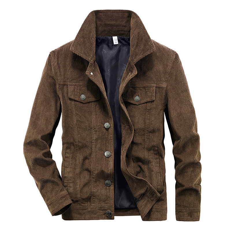 Vintage Corduroy Men's Spring And Autumn Thin Jacket | ShopDecimals