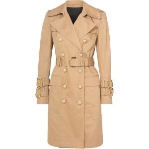 Buckle Double-Breasted Belted Long Trench Coat | ShopDecimals