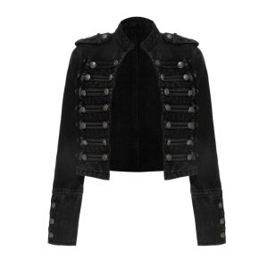 Heavy Industry Denim Washed Water Worn Out And Worn Out Motorcycle Sense Jacket | ShopDecimals