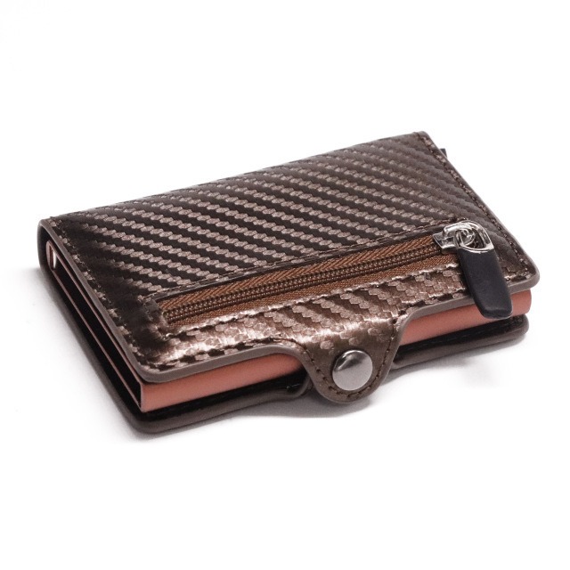 Ion Carbon Fiber Wallet Men Slim Wallet Anti-theft Card Case | ShopDecimals