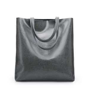 Women's Large Capacity Minimalist Cowhide Handbag | ShopDecimals