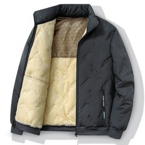 Graphene-design Cotton Coat Winter Warm Thickened Fleece Jacket for Men | ShopDecimals