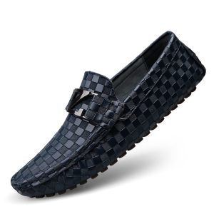 Men's Plus Size Casual Leather Shoes Pedal Peas | ShopDecimals