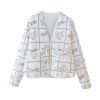 Retro Texture Printed Cotton-padded Jacket Coat | ShopDecimals