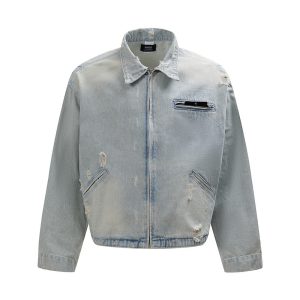 Punk Worn Out Denim Clothes Jacket Men | ShopDecimals