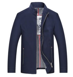 Business Casual Men's Stand Collar Jacket | ShopDecimals