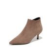 Pointed Toe Stiletto Ankle Leather Top Layer Cowhide | ShopDecimals