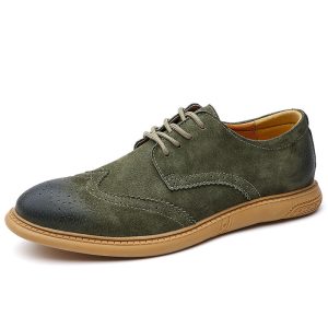 Business Formal Wear Genuine Leather Low Top Retro Lace Up Breathable Men's Shoes | ShopDecimals