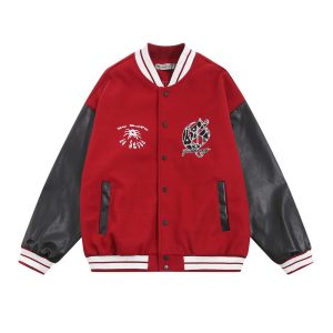 Embroidered Baseball Uniform Jacket Men | ShopDecimals