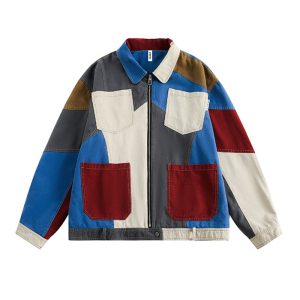 Stitching Loose Jacket Men And Women | ShopDecimals
