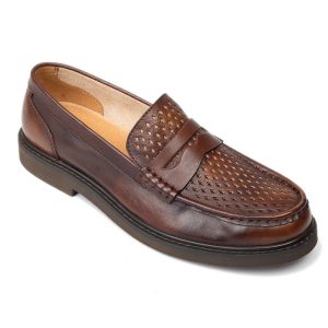 Summer Leather One Pedal Loafers Men's Soft Bottom Casual Shoes | ShopDecimals