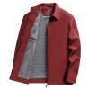 Men's Solid Color Casual Polo Collar Jacket | ShopDecimals