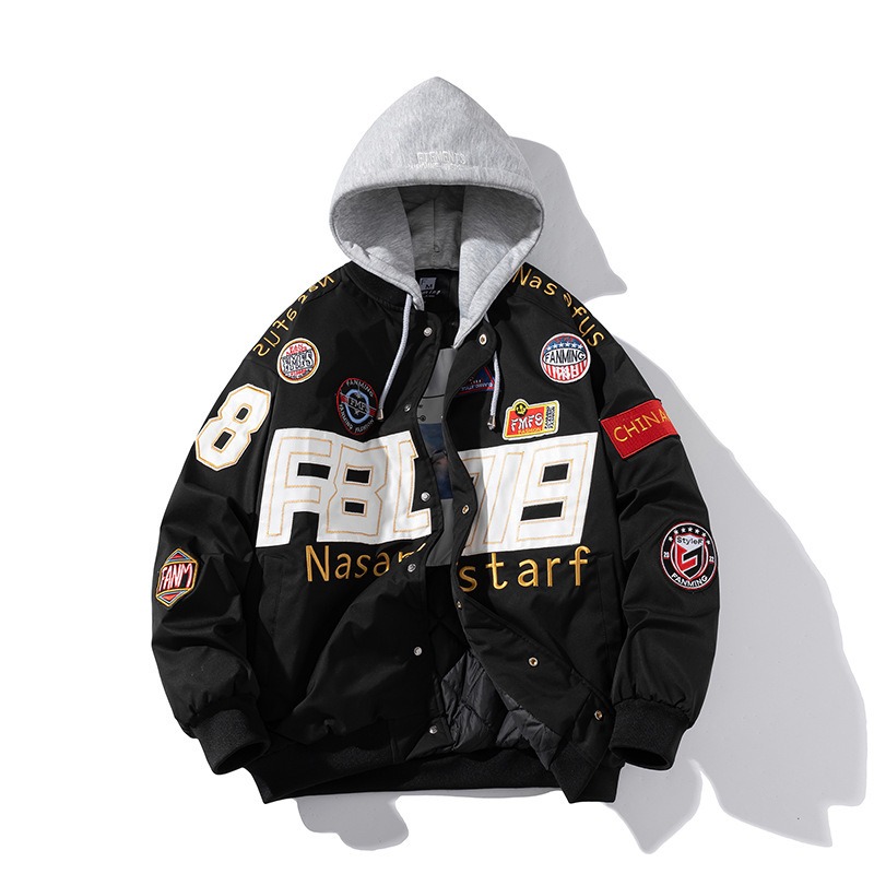 Autumn Winter Couple American Motorcycle Baseball Uniform Jacket | ShopDecimals
