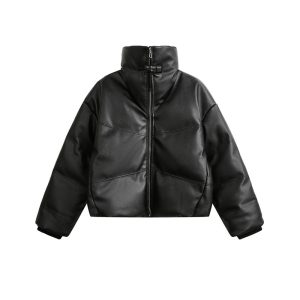 Winter American Retro Turtleneck Cotton-padded Coat | ShopDecimals
