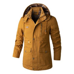 European And American Men's Plus Size Jacket Hooded Windbreaker | ShopDecimals