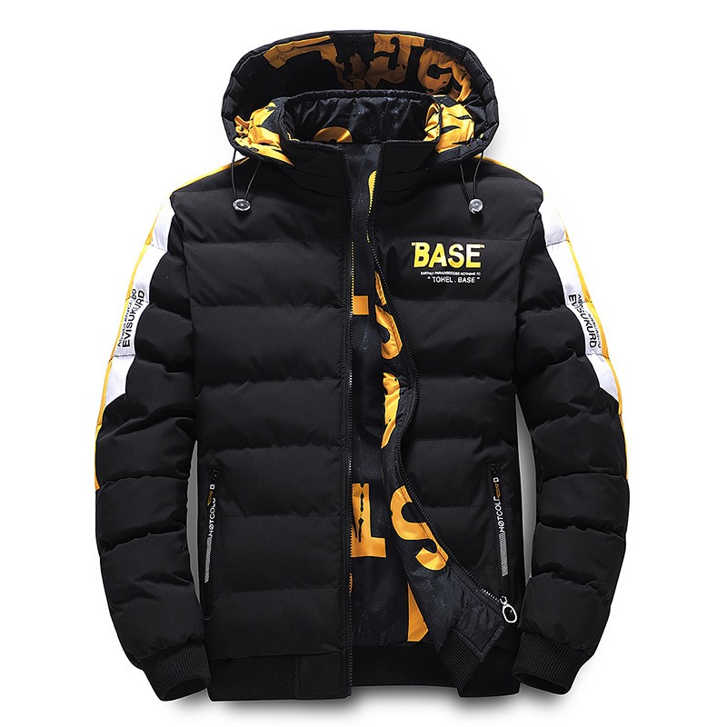 Winter Baumwolle wattierte Herren verdickte Mantel Jacke | ShopDecimals - Bild 2 von 5