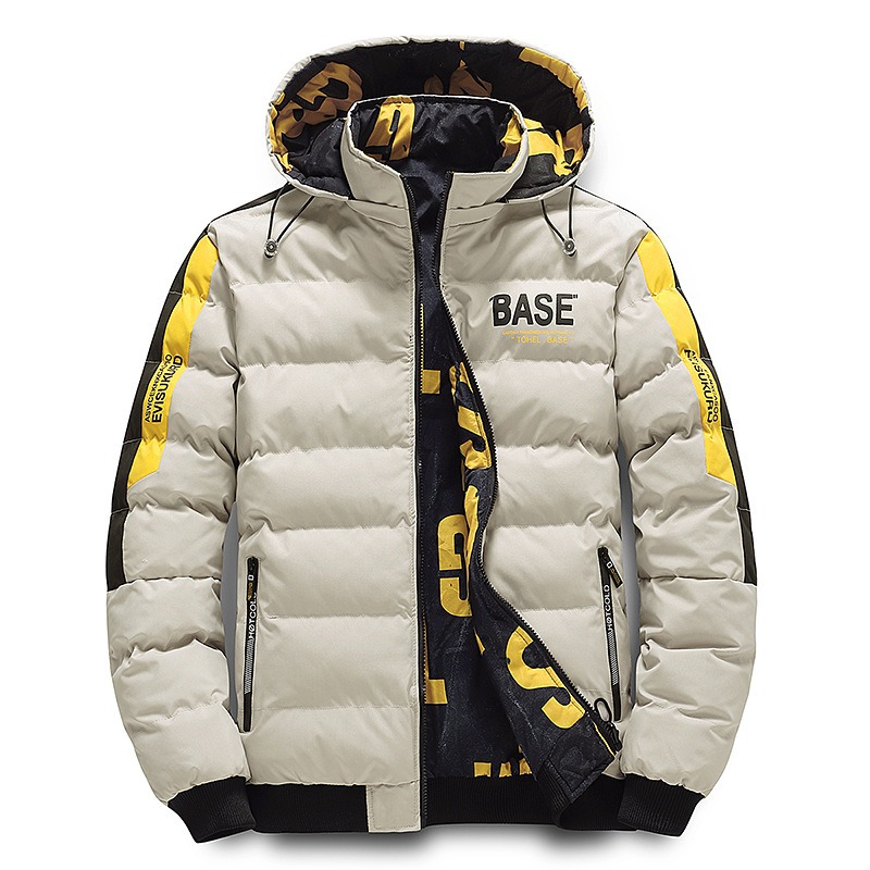 Winter Baumwolle wattierte Herren verdickte Mantel Jacke | ShopDecimals - Bild 3 von 5