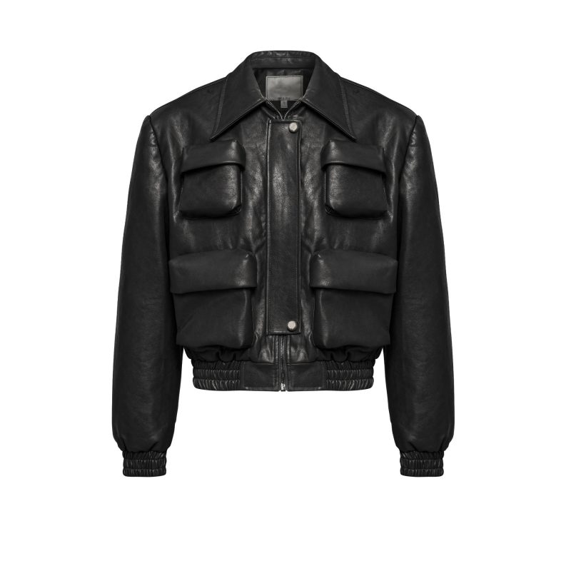 Short Multi-pocket Profile Design Spring And Autumn Leather Jacket Men's Loose Leisure Short Coat | ShopDecimals